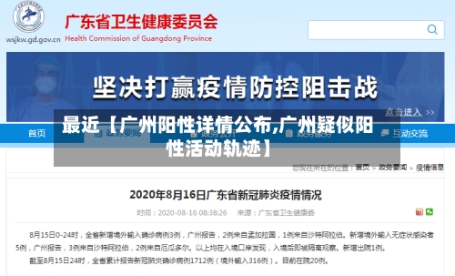 最近【广州阳性详情公布,广州疑似阳性活动轨迹】-第1张图片