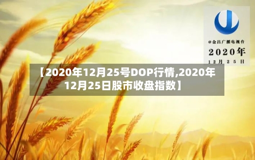 【2020年12月25号DOP行情,2020年12月25日股市收盘指数】