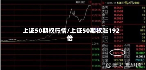 上证50期权行情/上证50期权涨192倍